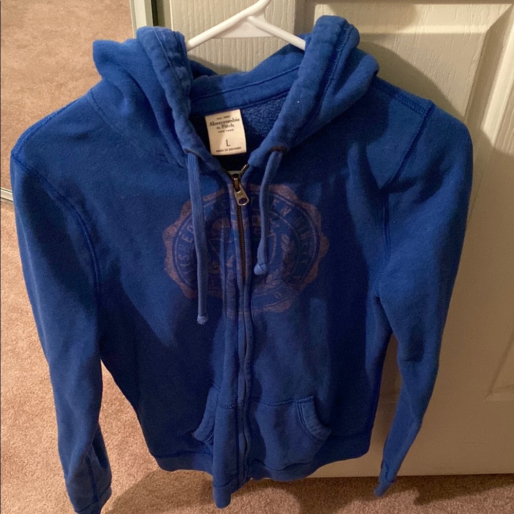 Abercrombie & Fitch Blue Zip-Up Hoodie
